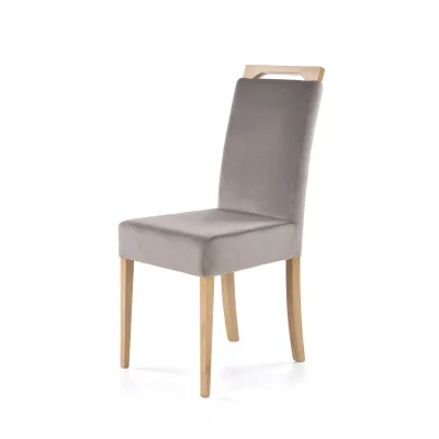 CLARION CHAIR, HONEY OAK / GRAY